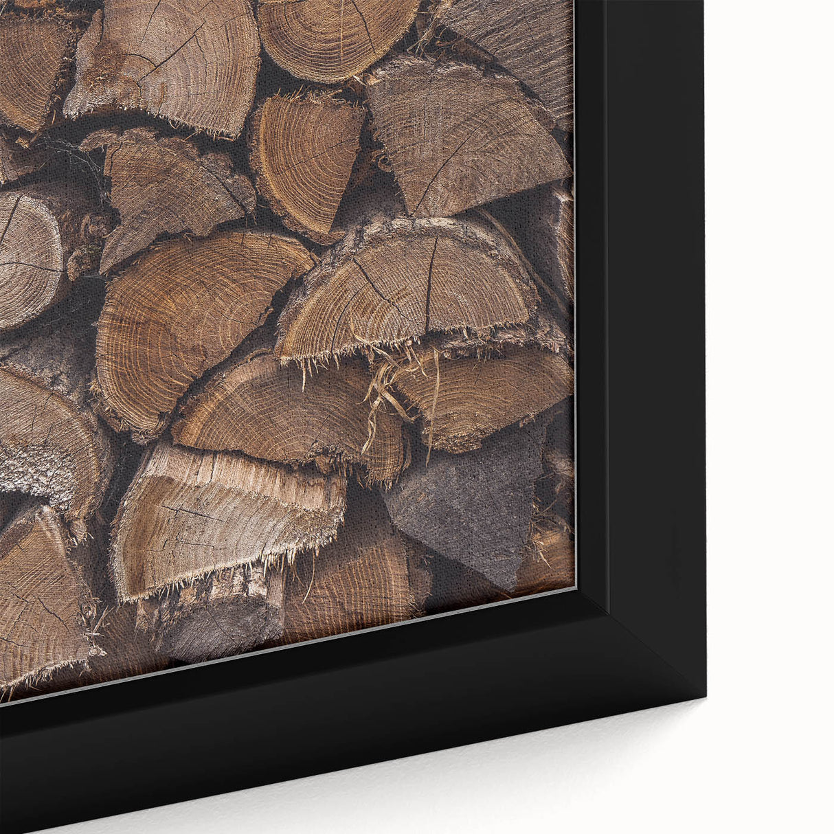 Rustic Wall Art - Stacked Firewood for Cozy Farmhouse Decor