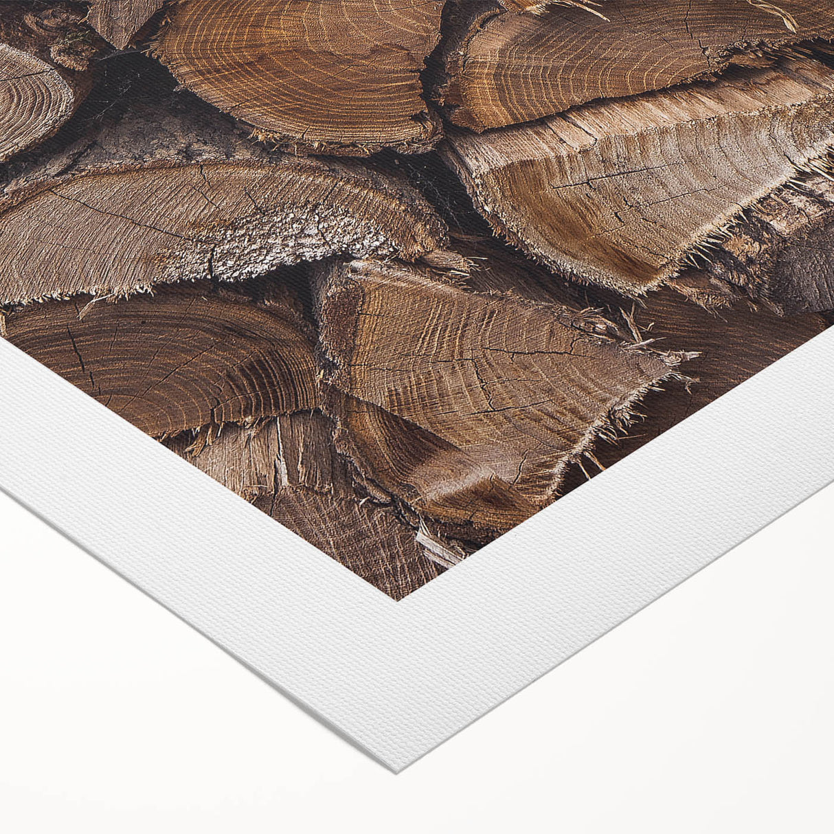 Rustic Wall Art - Stacked Firewood for Cozy Farmhouse Decor