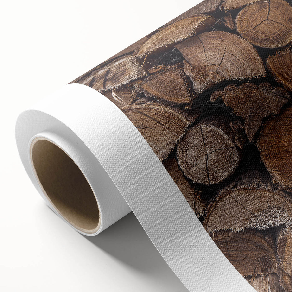 Rustic Wall Art - Stacked Firewood for Cozy Farmhouse Decor