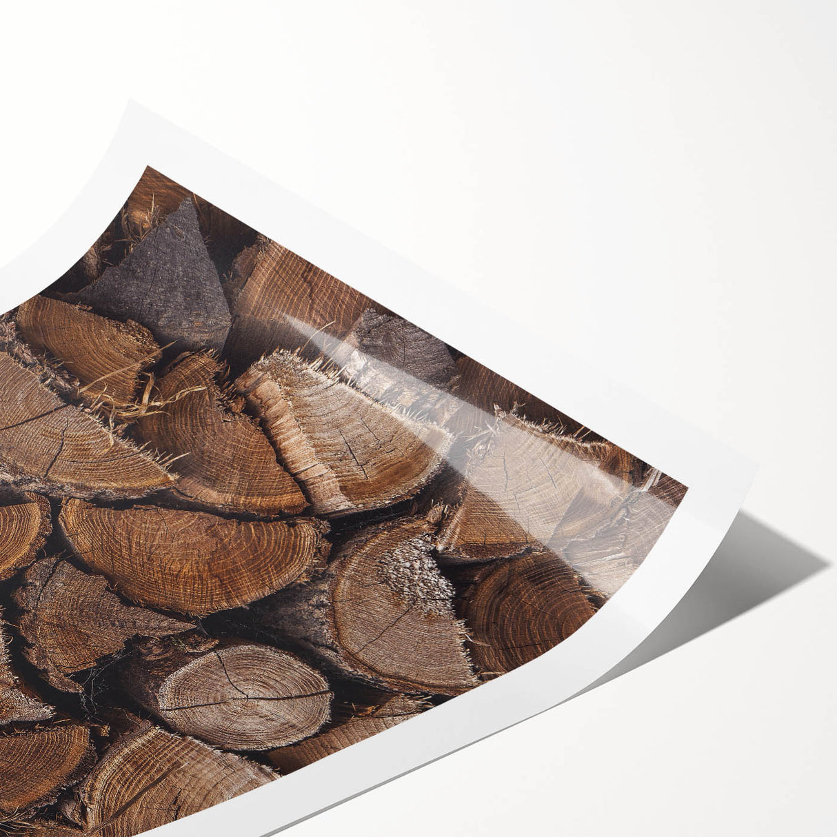 Rustic Wall Art - Stacked Firewood for Cozy Farmhouse Decor