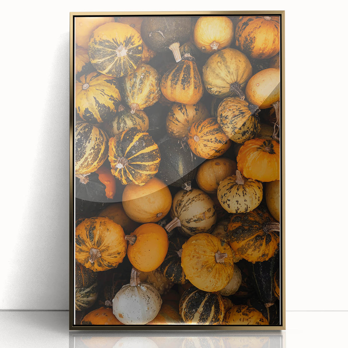 Rustic Fall Wall Art - Decorative Gourds and Pumpkins for Farmhouse Decor