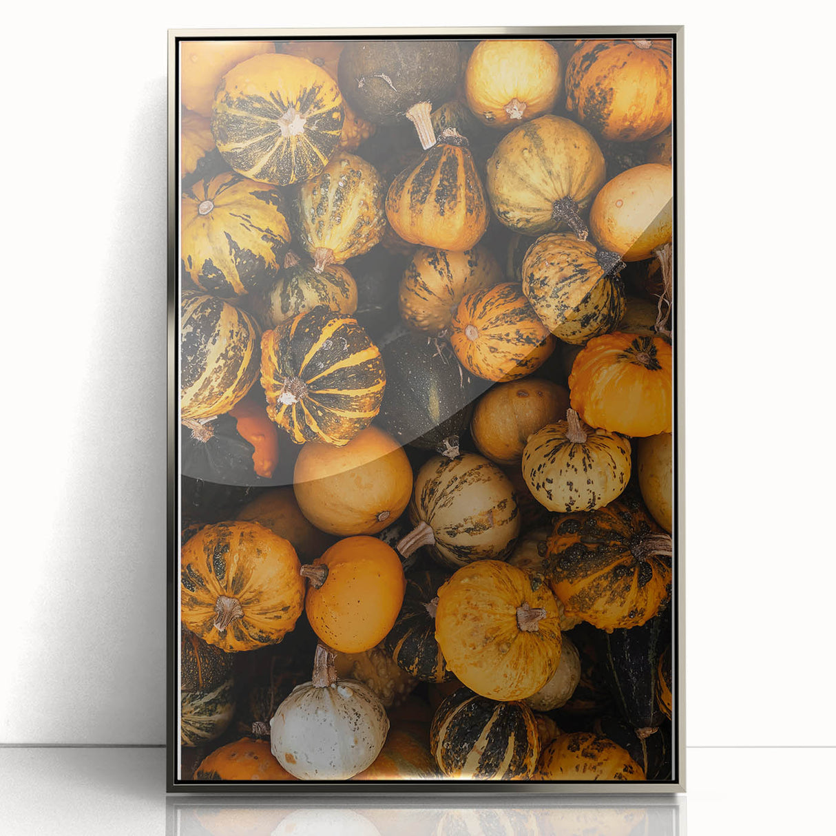 Rustic Fall Wall Art - Decorative Gourds and Pumpkins for Farmhouse Decor