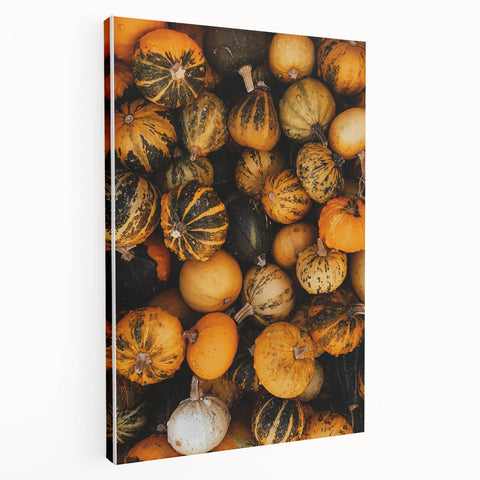 Rustic Fall Wall Art - Decorative Gourds and Pumpkins for Farmhouse Decor