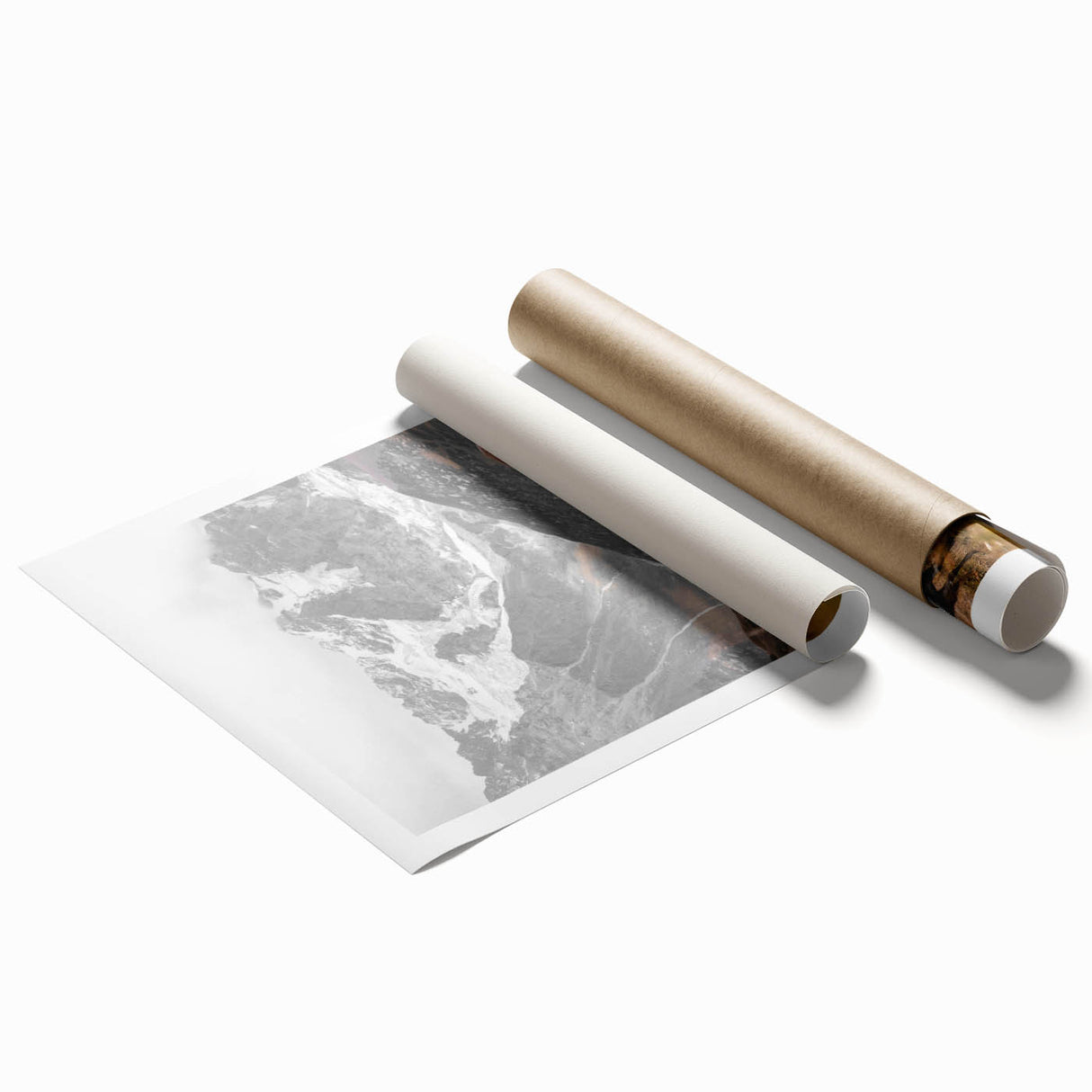 Rustic Mountain Landscape with Grazing Horses – Farmhouse Wall Art