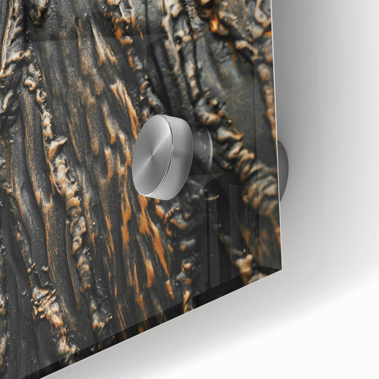 Rustic Textured Abstract Wall Art – Farmhouse Decor with Wood Finish