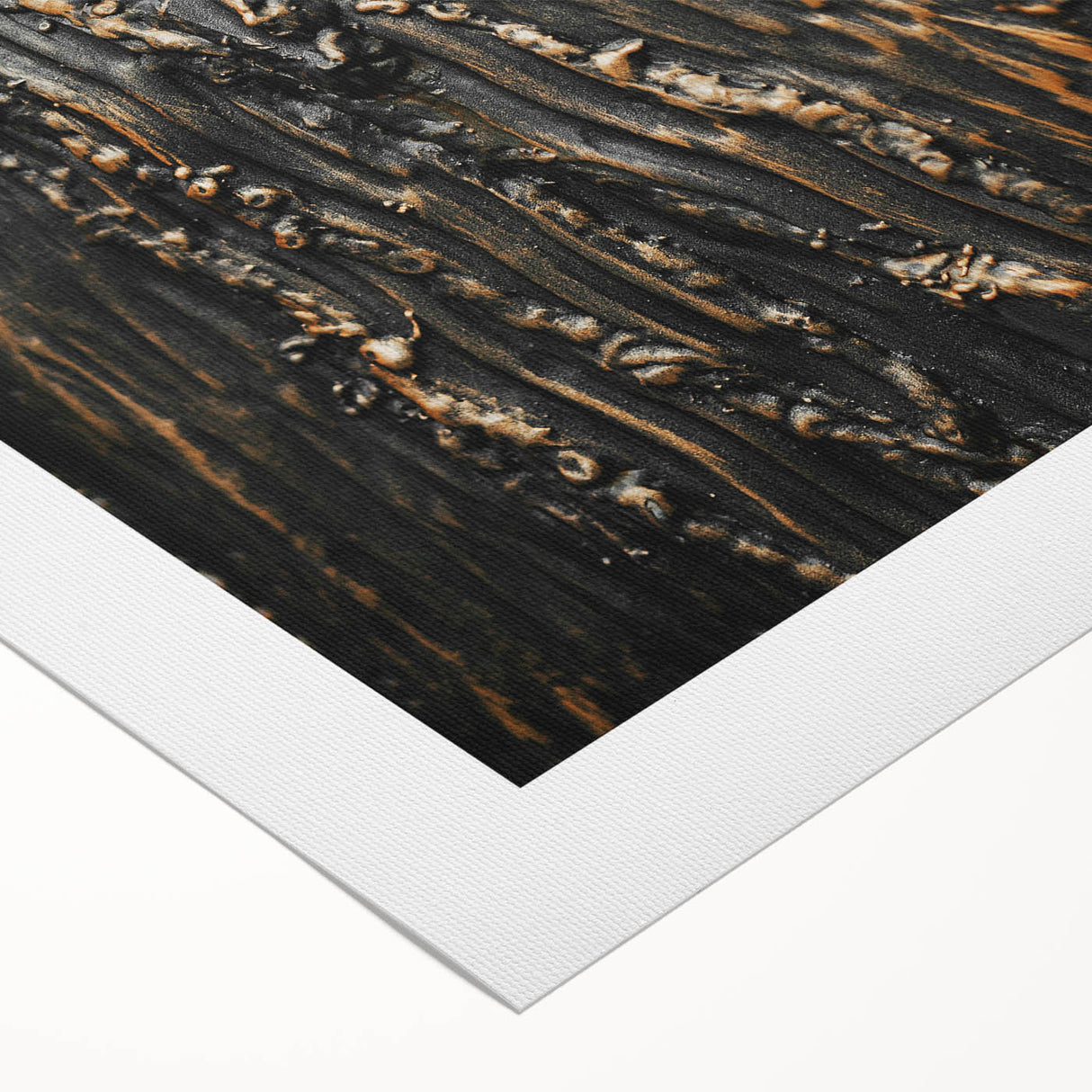 Rustic Textured Abstract Wall Art – Farmhouse Decor with Wood Finish