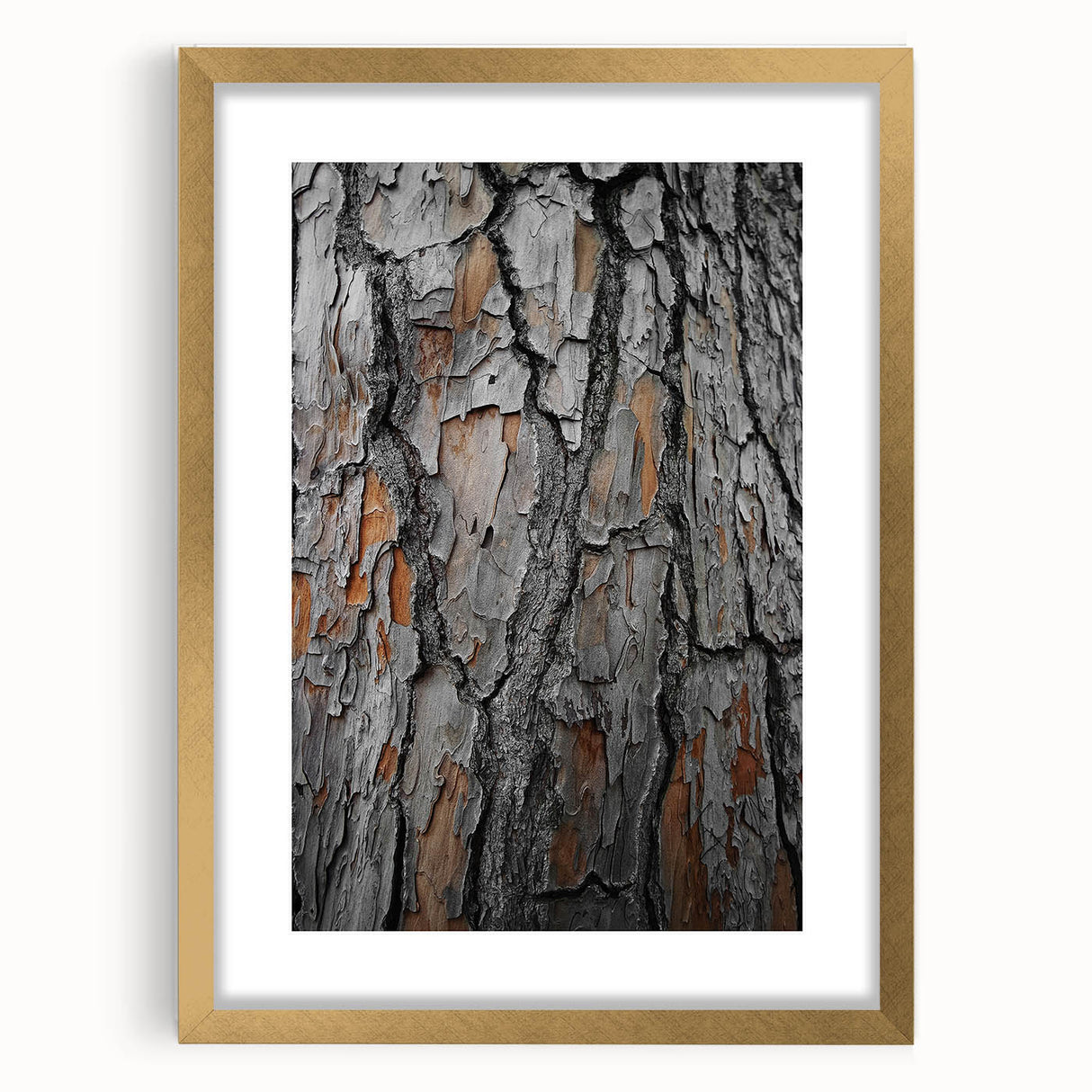Rustic Tree Bark Texture Wall Art – Nature-Inspired Farmhouse Decor