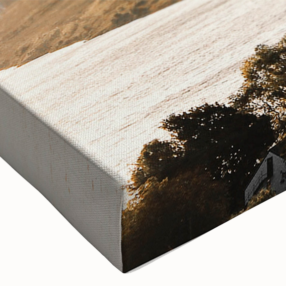 Rustic Countryside Landscape Wall Art – Rolling Hills and Mountain View