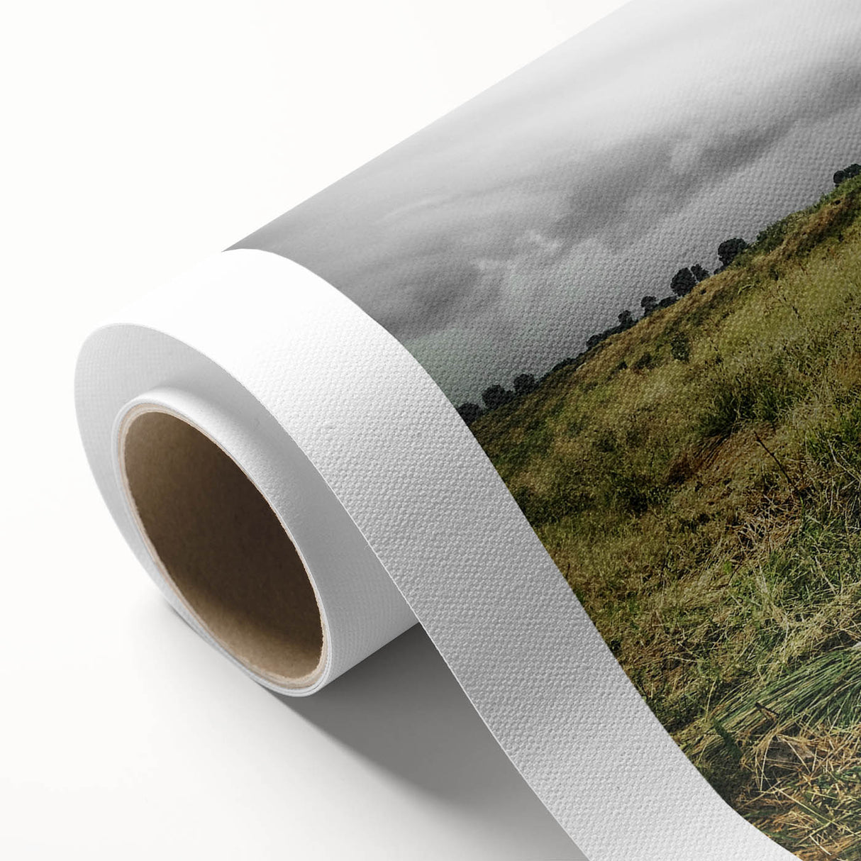 Rustic Highland Cow Wall Art – Scottish Highland Cattle in a Stormy Field