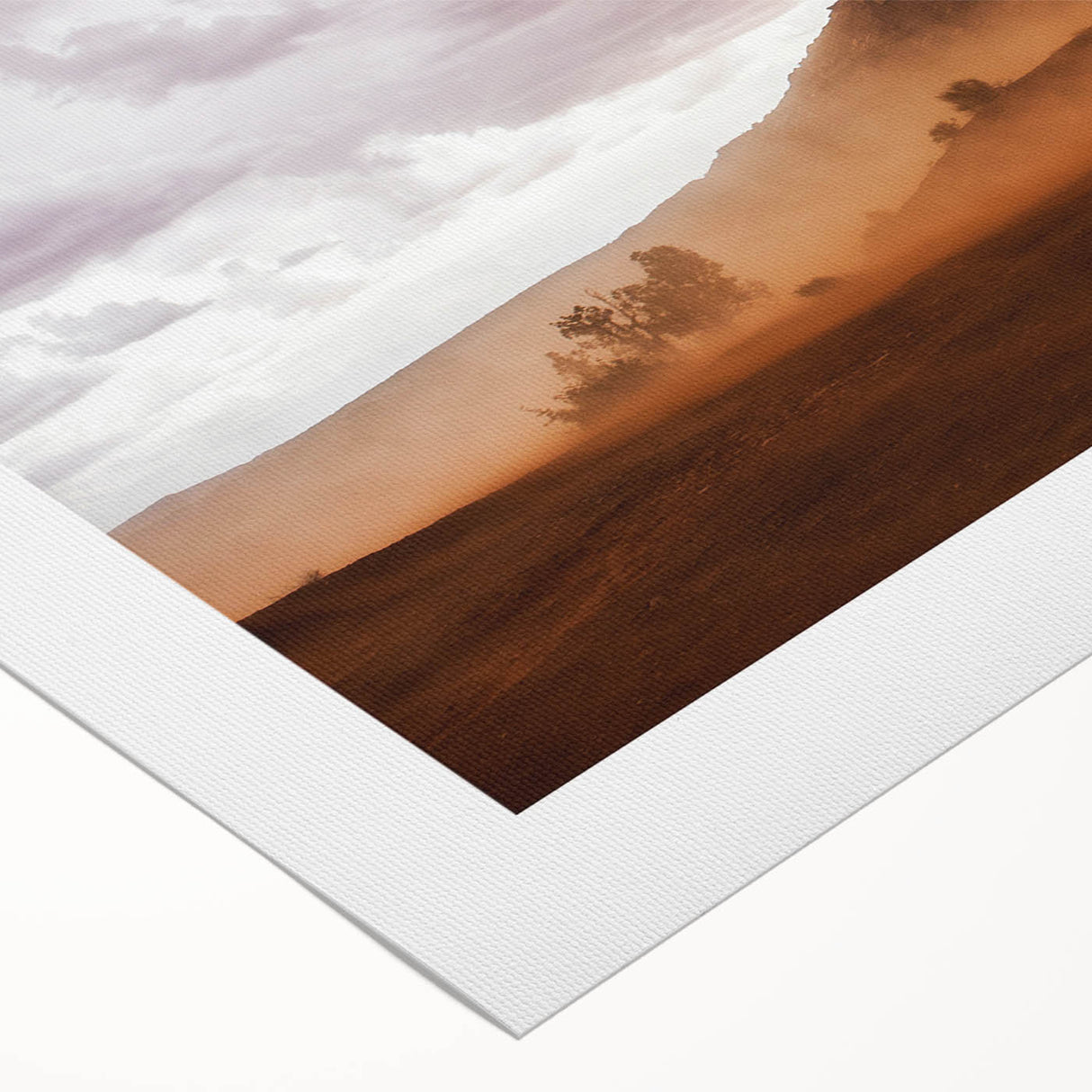Rustic Desert Wall Art – Monument Rock in Dusty Desert Landscape Scene