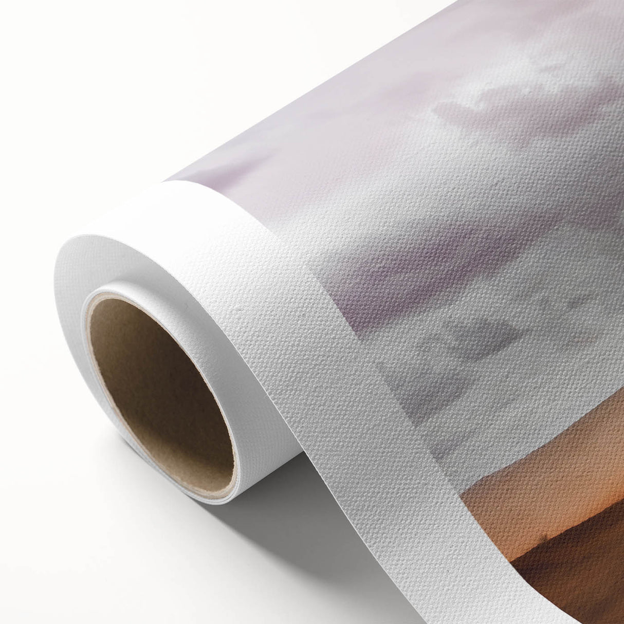 Rustic Desert Wall Art – Monument Rock in Dusty Desert Landscape Scene