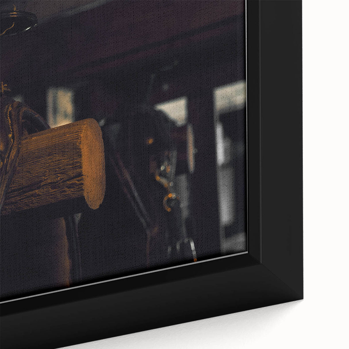 Rustic Saddle Wall Art – Vintage Leather Saddle in Cozy Barn Setting