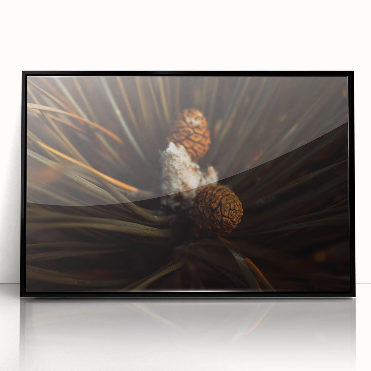 Pinecones Close-Up Rustic Wall Art – Farmhouse Nature-Inspired Decor Print