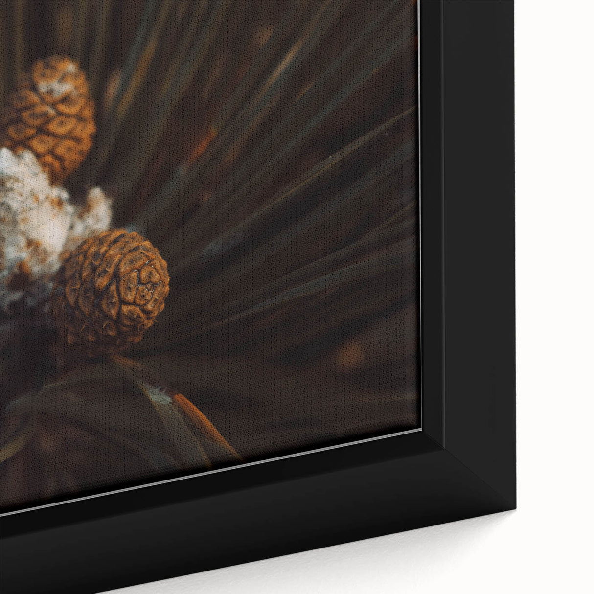 Pinecones Close-Up Rustic Wall Art – Farmhouse Nature-Inspired Decor Print