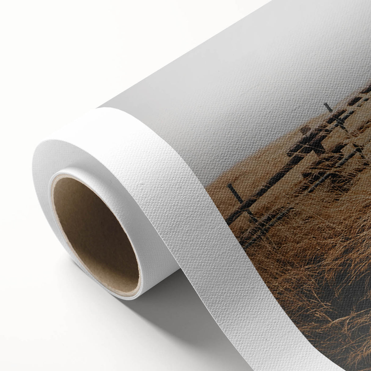 Windblown Prairie Grass Rustic Wall Art – Farmhouse Landscape Decor Print