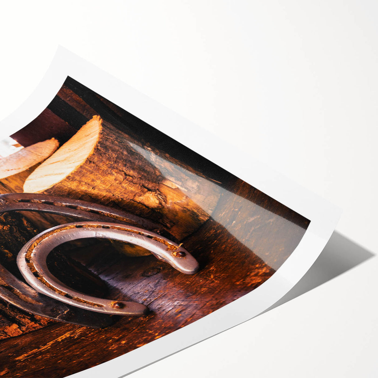 Rustic Wall Art - Horseshoes and Wood Rustic Decor for Farmhouse Charm