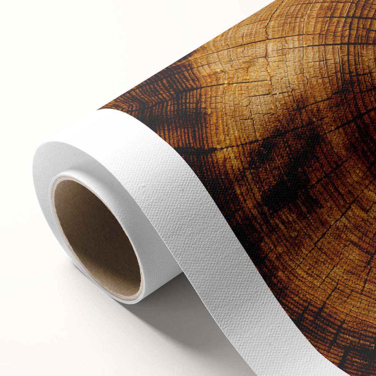 Rustic Wall Art - Tree Trunk Cross-Section with Natural Wood Texture