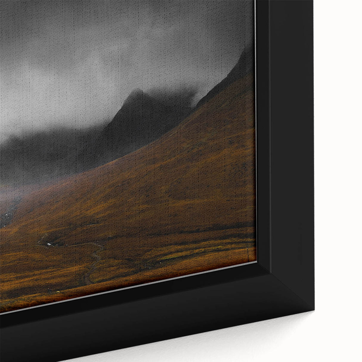 Moody Rustic Landscape Wall Art - Dramatic Farmhouse Decor Piece
