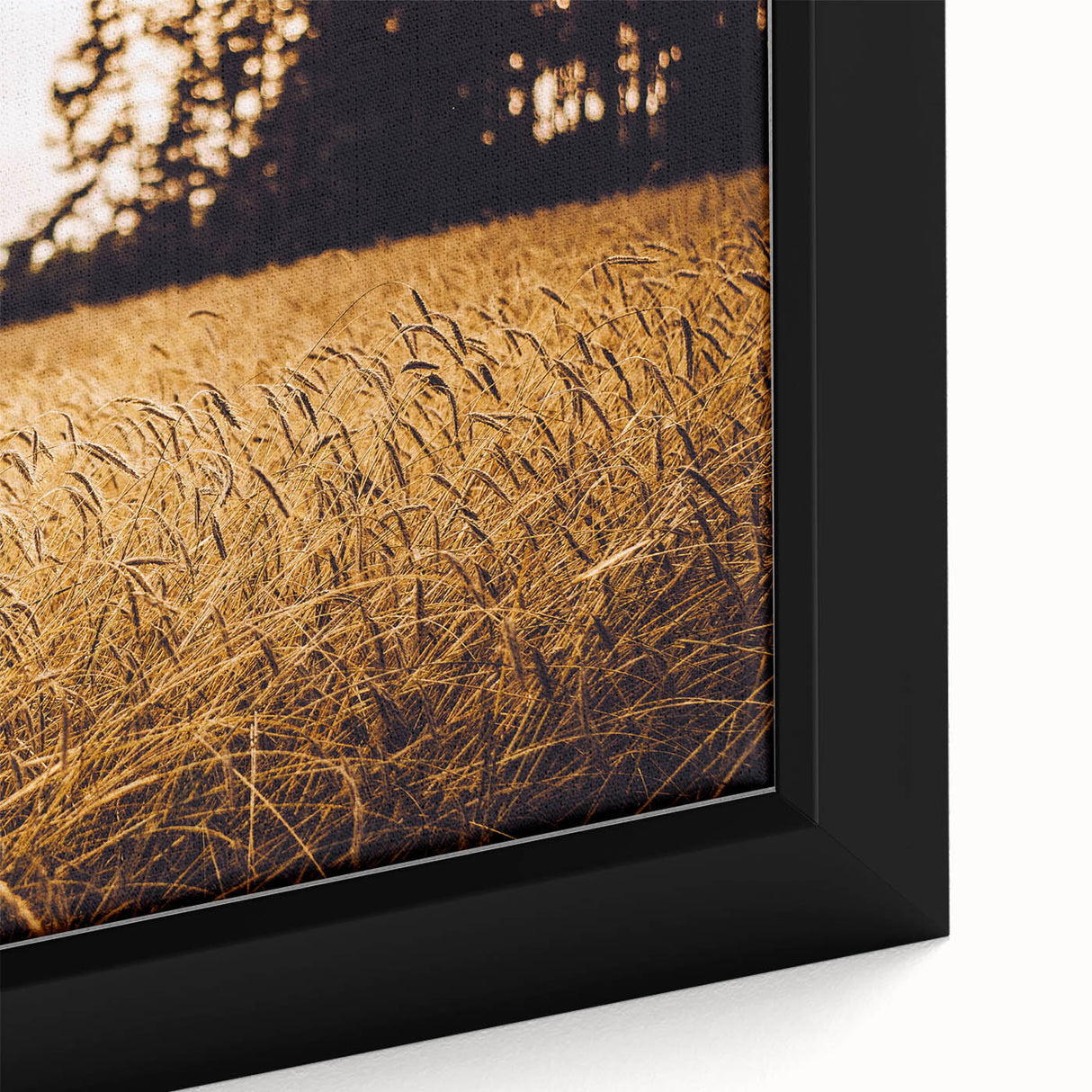 Golden Wheat Field Rustic Wall Art - Farmhouse Nature Decor for Homes