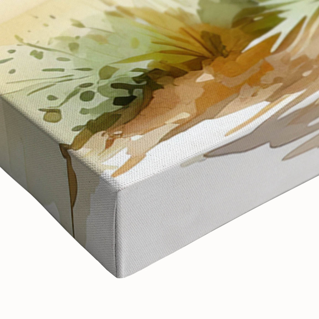 Close-up of a vibrant stretched canvas art piece depicting an ostrich with intricate patterns, perfect for modern home decor or wildlife enthusiasts. Ideal for adding a unique touch to living spaces.