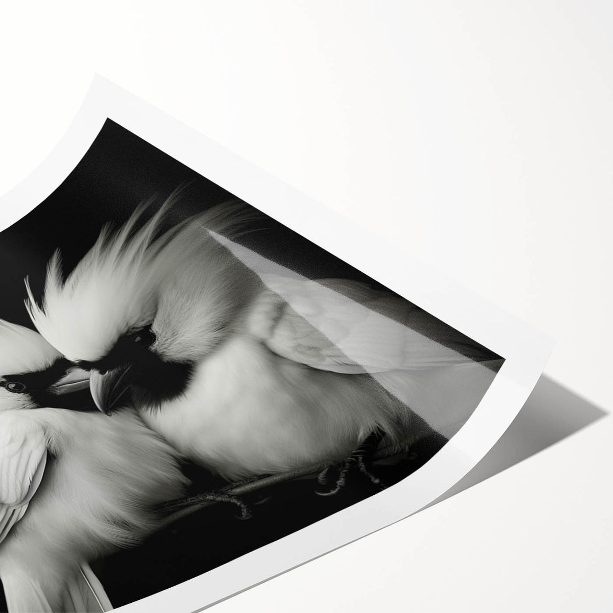 Tropical birds wall art print showcasing vibrant colors and intricate designs, rolled for easy framing and display, perfect for enhancing home decor.