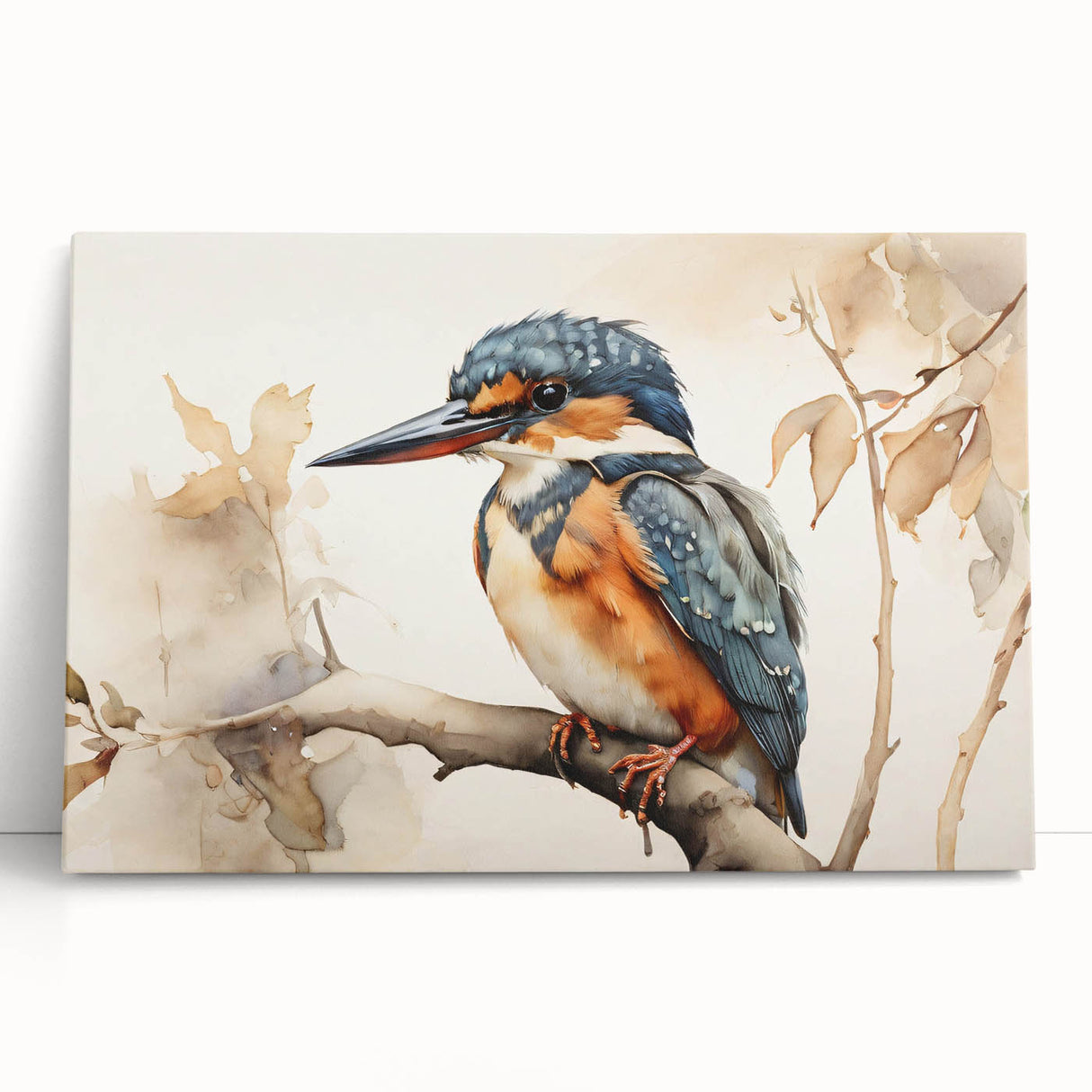 Tropical birds wall art on stretched canvas, showcasing vibrant colors and intricate designs, perfect for home decor and nature enthusiasts. Ideal for adding a lively touch to any space.