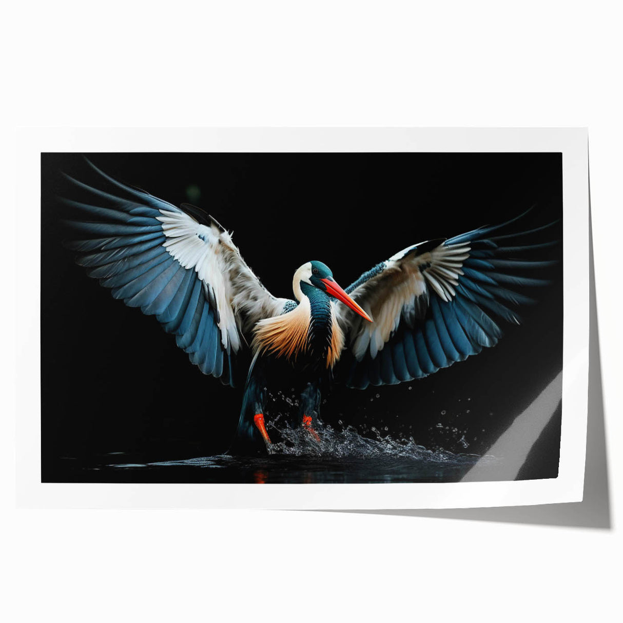 Tropical birds wall art print featuring vibrant colors and intricate designs, rolled and ready for display, perfect for enhancing home decor with nature-inspired elegance.