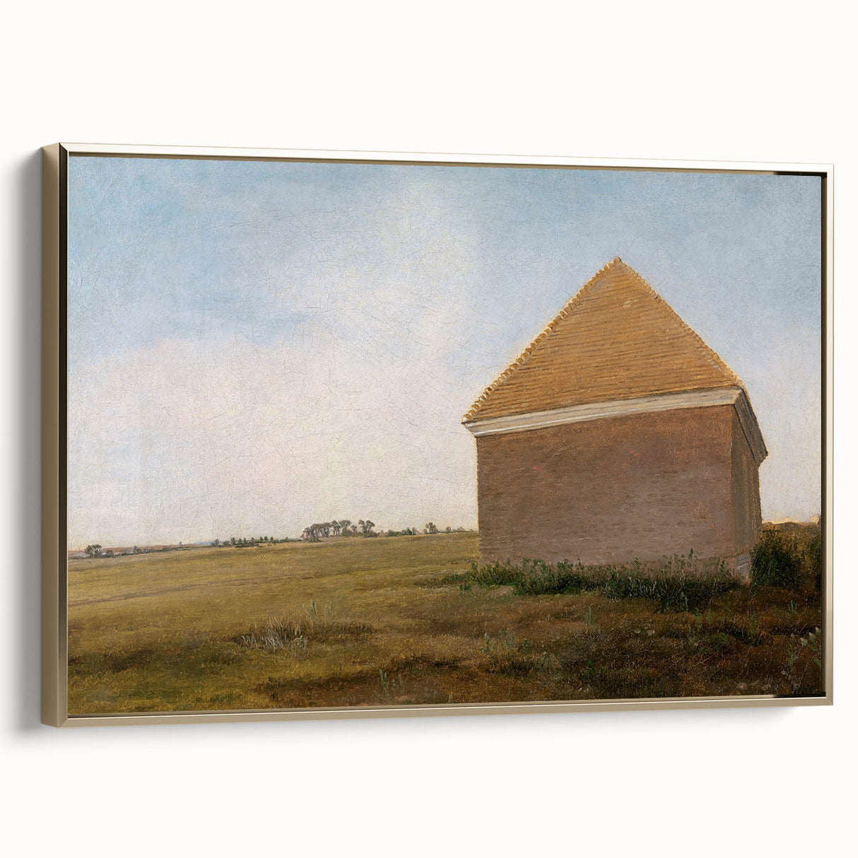 Romanticism Art: Newmarket Heath Landscape by George Stubbs