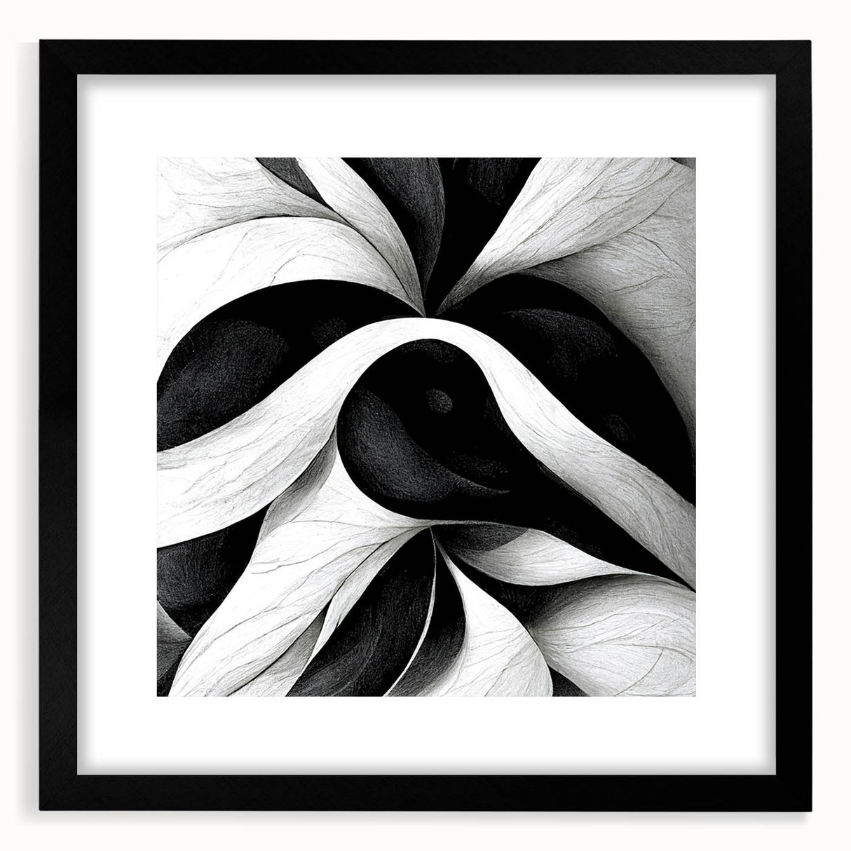 Black and White Office Wall Art – Modern Abstract Corporate Design