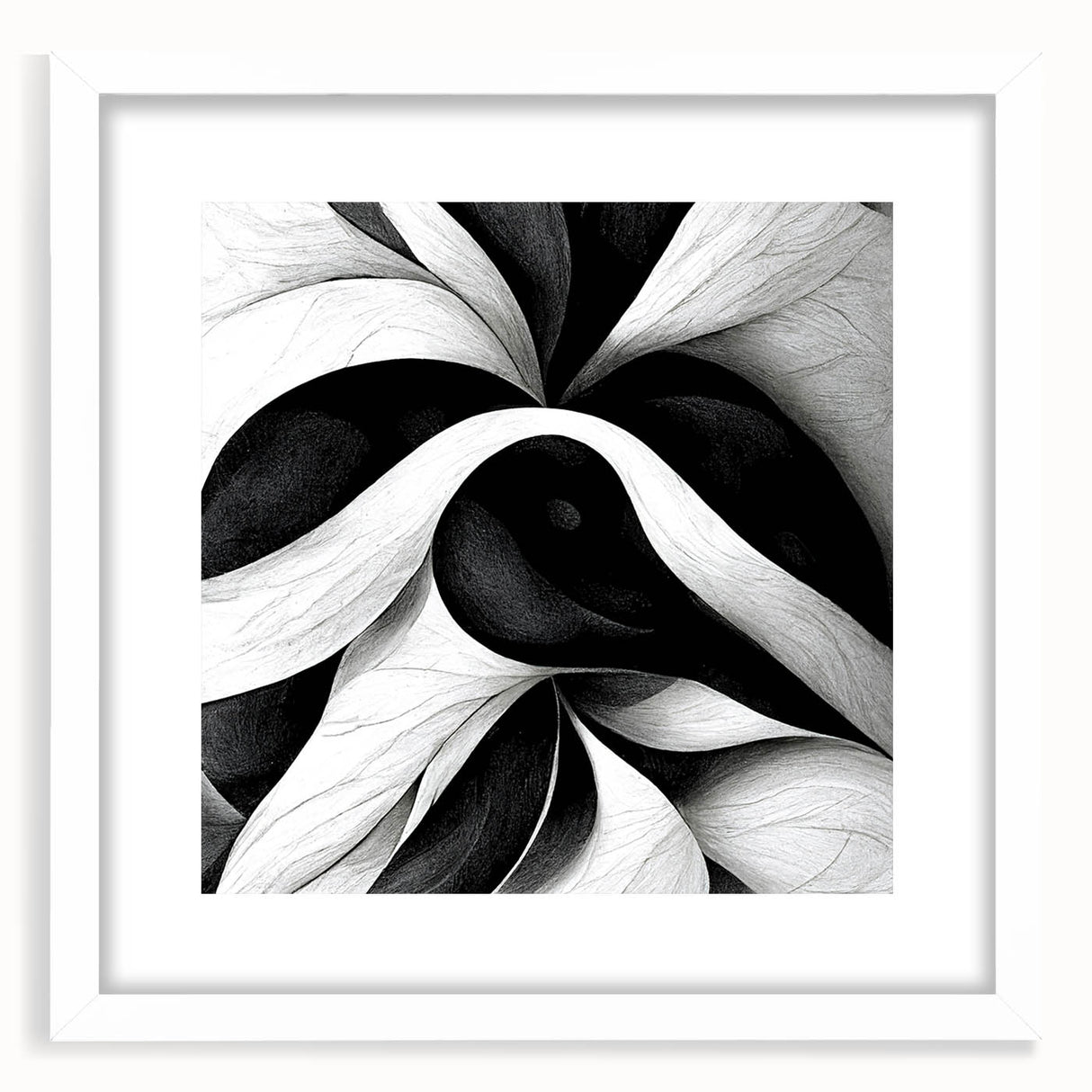 Black and White Office Wall Art – Modern Abstract Corporate Design