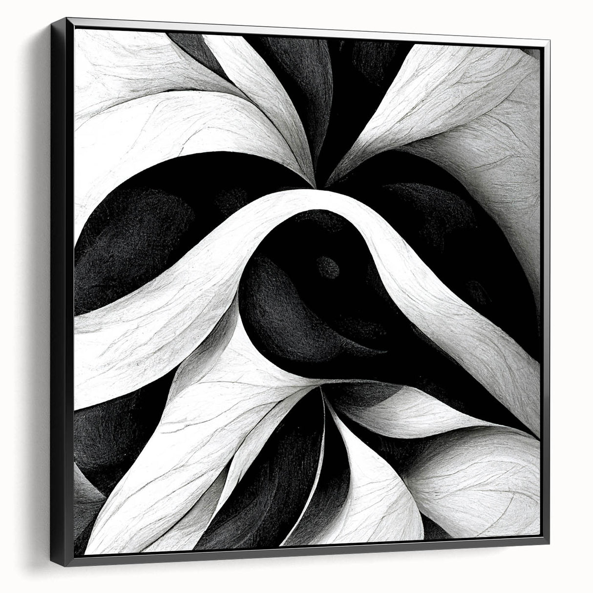 Black and White Office Wall Art – Modern Abstract Corporate Design