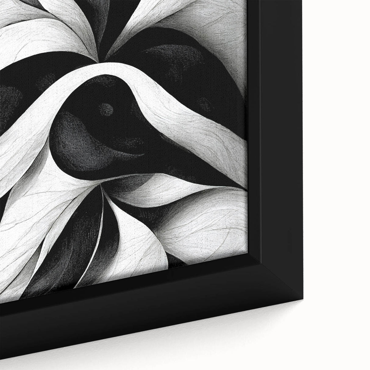 Black and White Office Wall Art – Modern Abstract Corporate Design