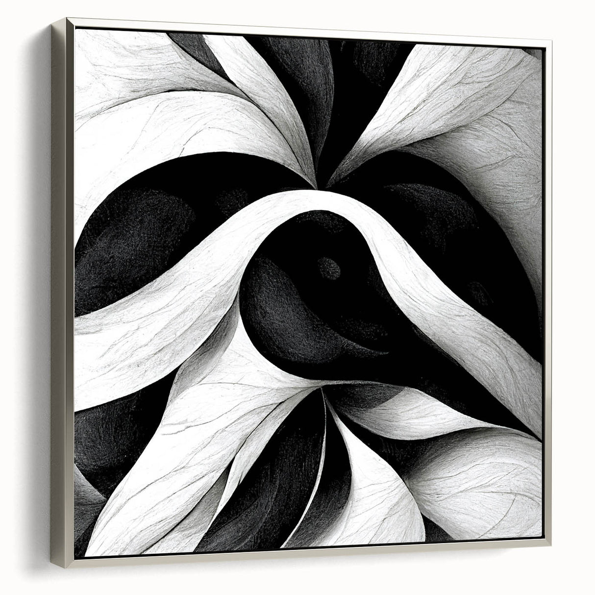 Black and White Office Wall Art – Modern Abstract Corporate Design