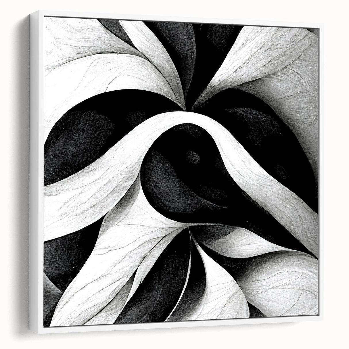Black and White Office Wall Art – Modern Abstract Corporate Design