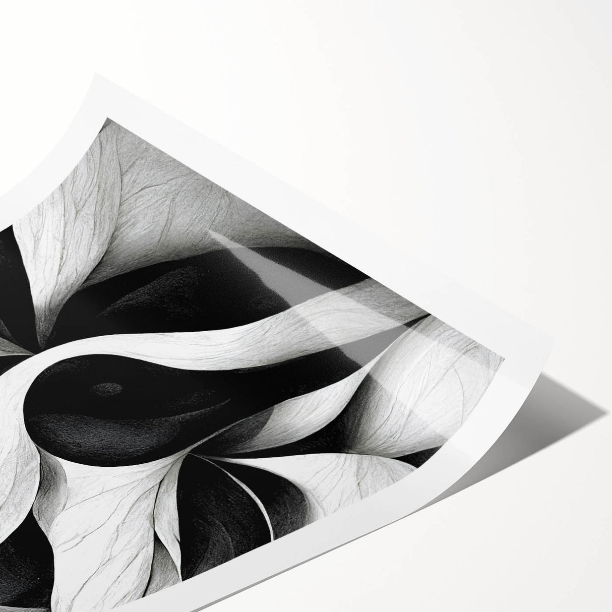 Black and White Office Wall Art – Modern Abstract Corporate Design