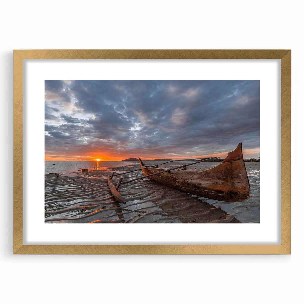 Textured art of an abstract Madagascar landscape in earthy tones on a framed canvas, ideal for bedroom decor.