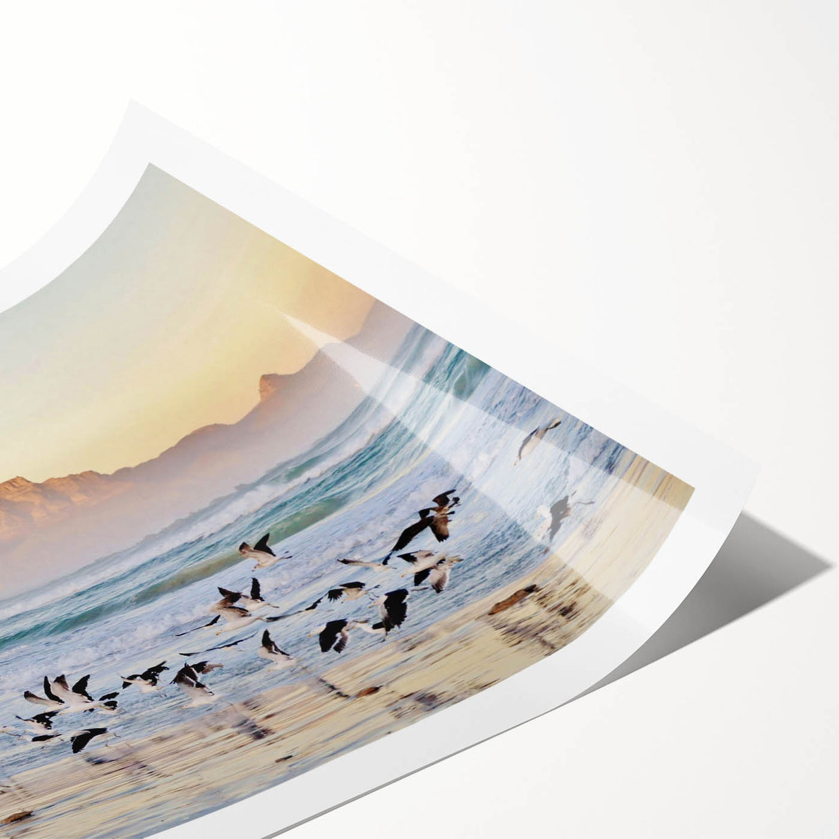 Extra large wall art featuring line art flowers in muted earth tones on rolled canvas, suitable for large living room decor.