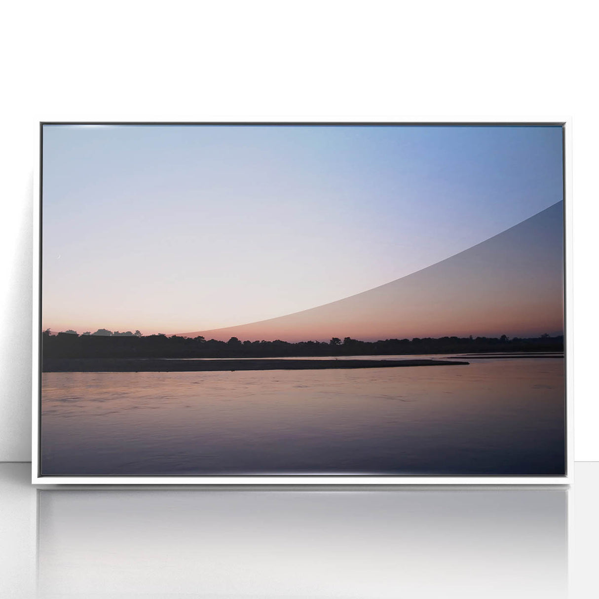 Acrylic print of a serene Nepalese landscape in soft earth tones, ideal for modern art wall decor.