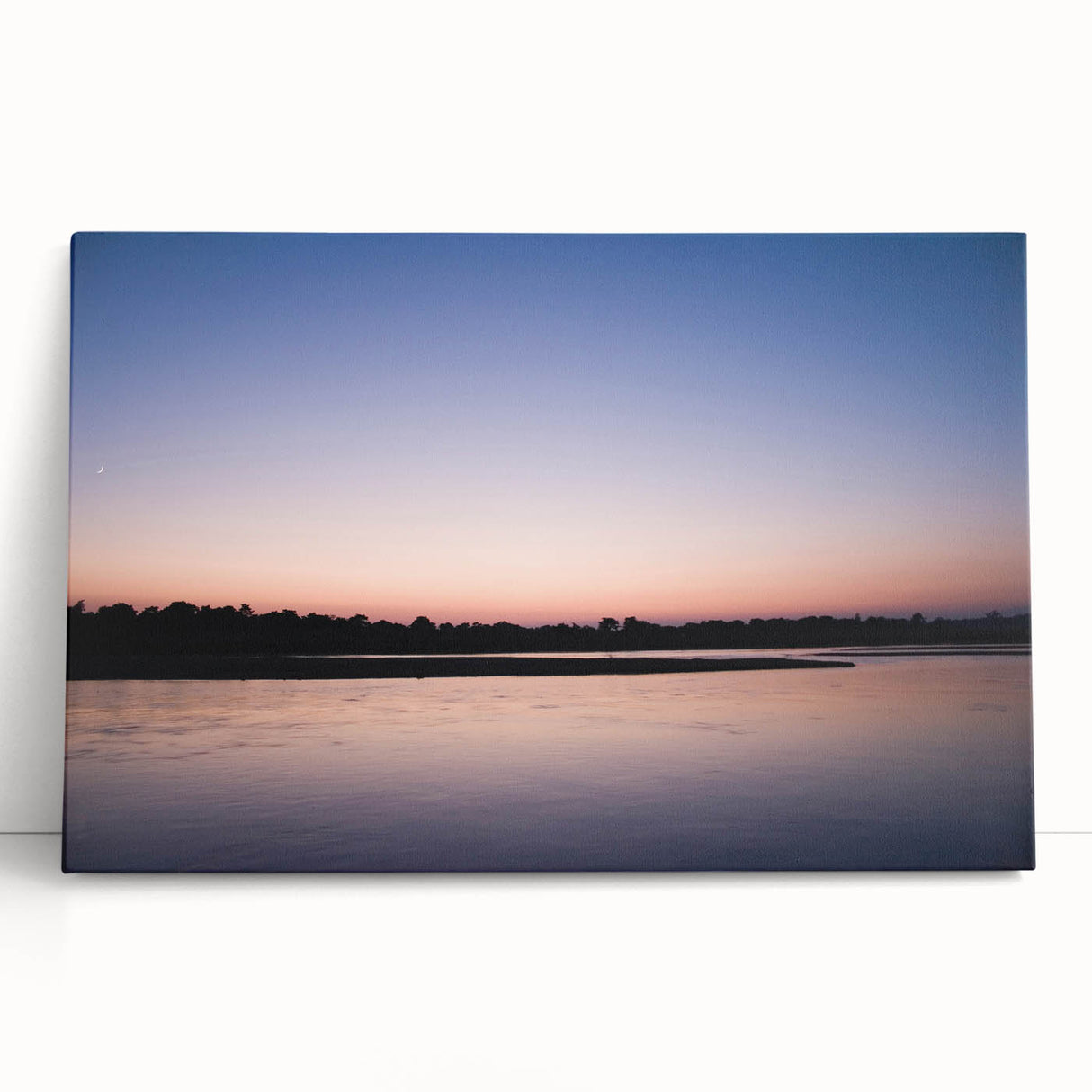 Black and white stretched canvas of a serene Nepalese landscape, ideal for kitchen wall art or bedroom decor.