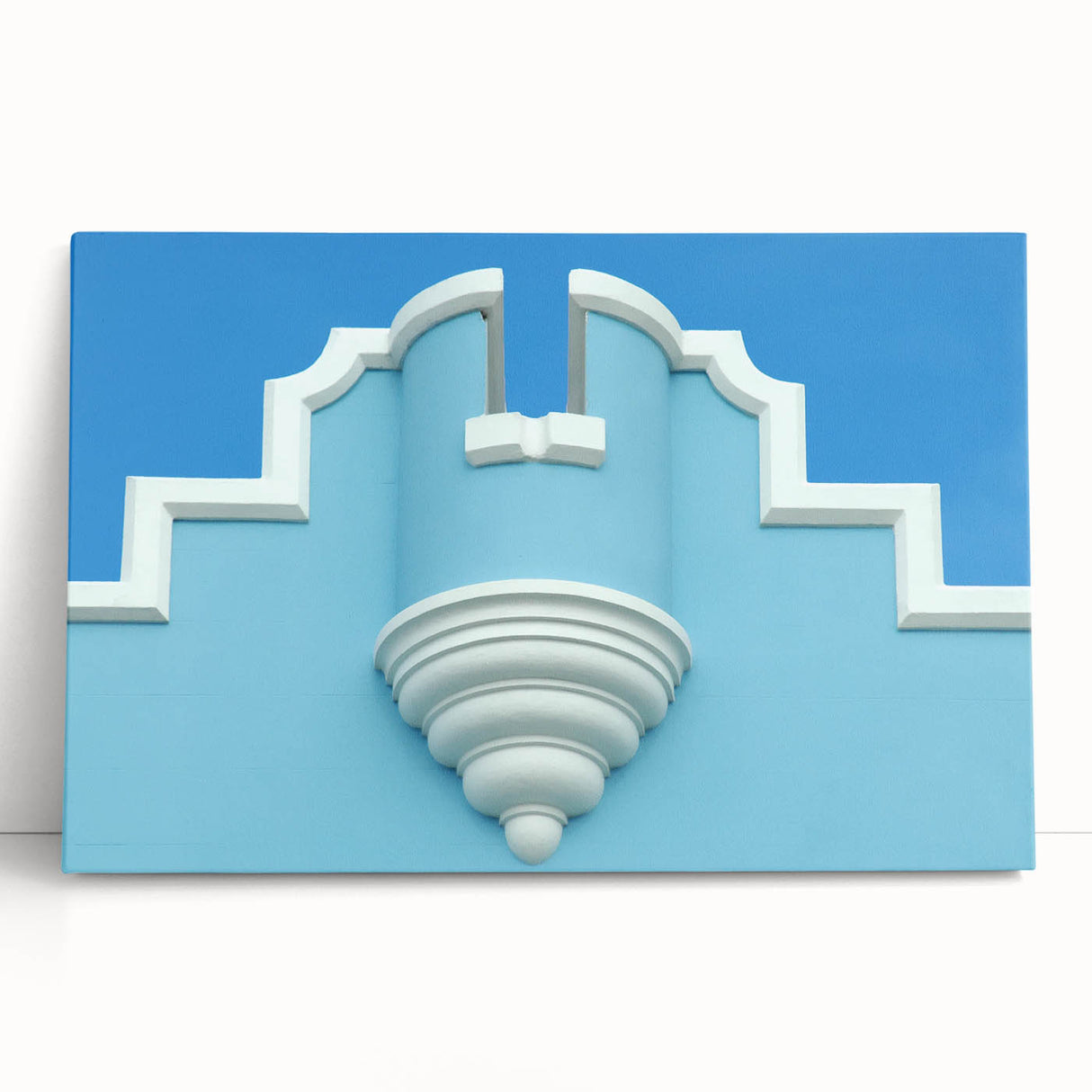 Black and white stretched canvas of Bermuda scenery, ideal for kitchen wall art.