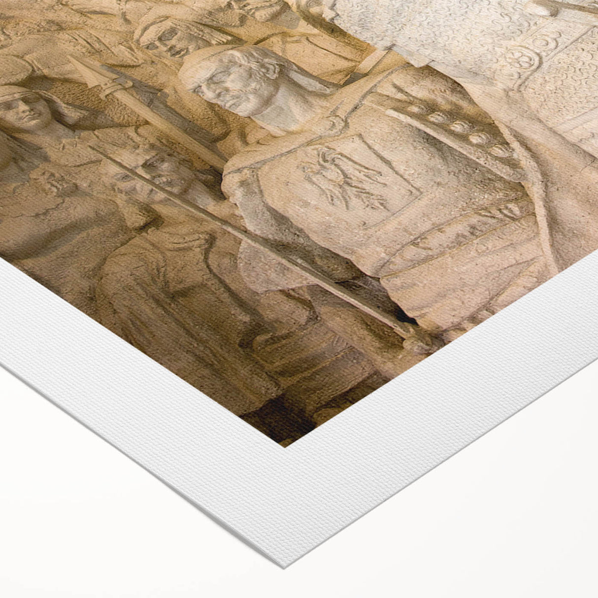 Art deco poster depicting a vibrant European Albanian scenery on rolled canvas, ideal for dining room wall art.