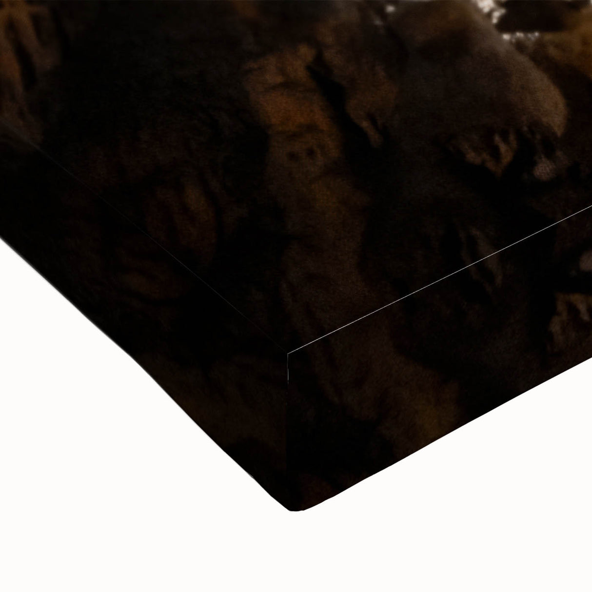 Black and white landscape art painting of a European scenery on stretched canvas, suitable for bedroom wall art.