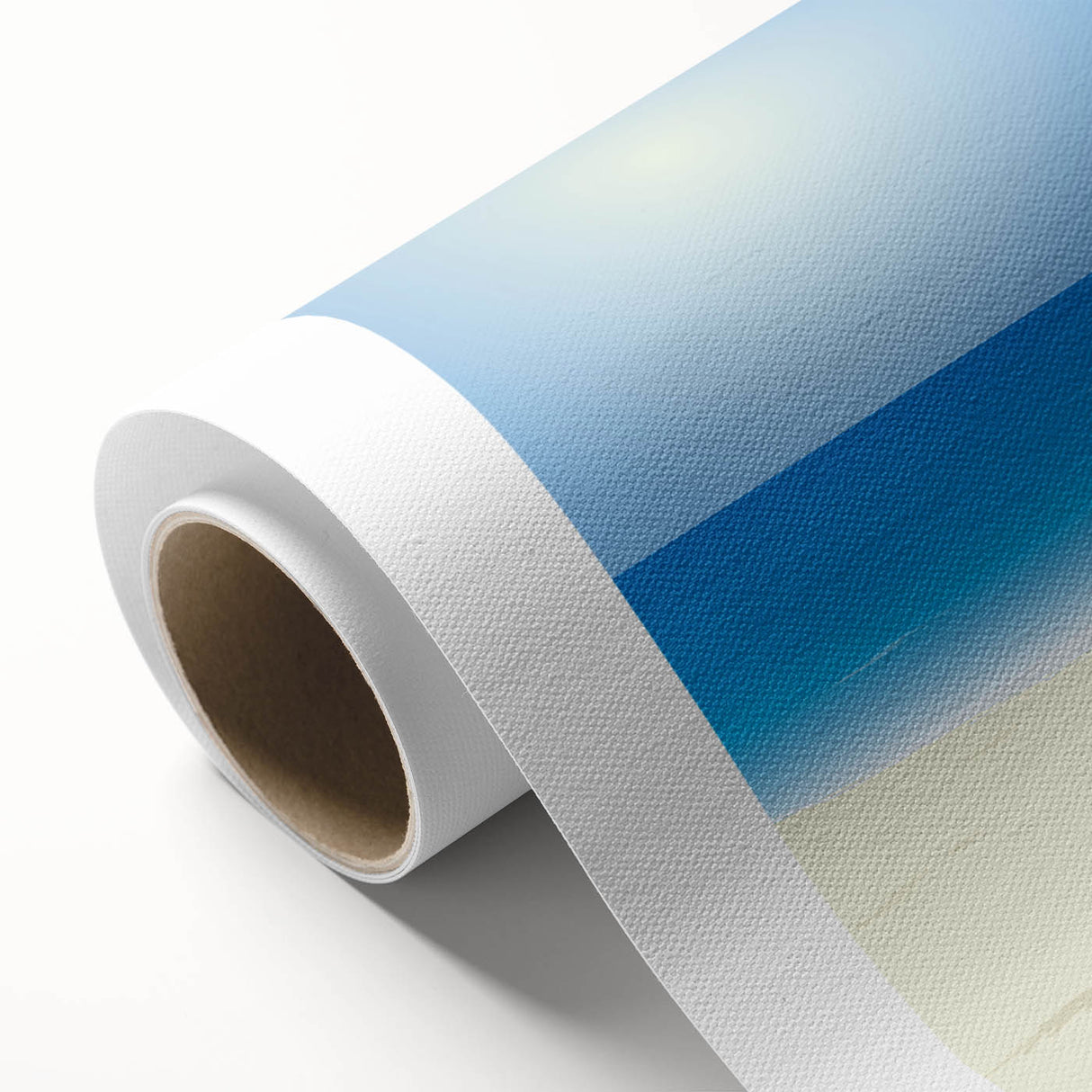 Art deco poster of Acapulco scenery in pastel shades on rolled canvas, ideal for nursery wall art.