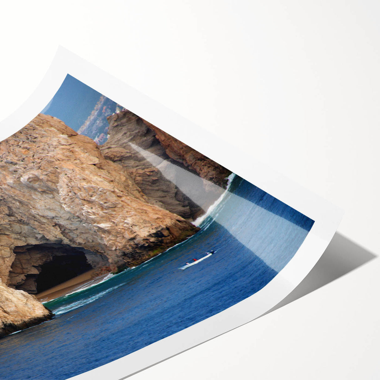 Extra large rolled print of line art flowers in muted earth tones, ideal for large living room wall art.