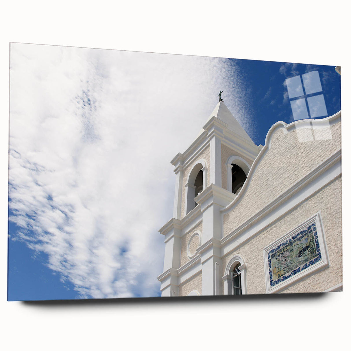 Acrylic print of Cabo San Lucas scenery in vibrant blue and turquoise shades, ideal for bedroom or dining room art.