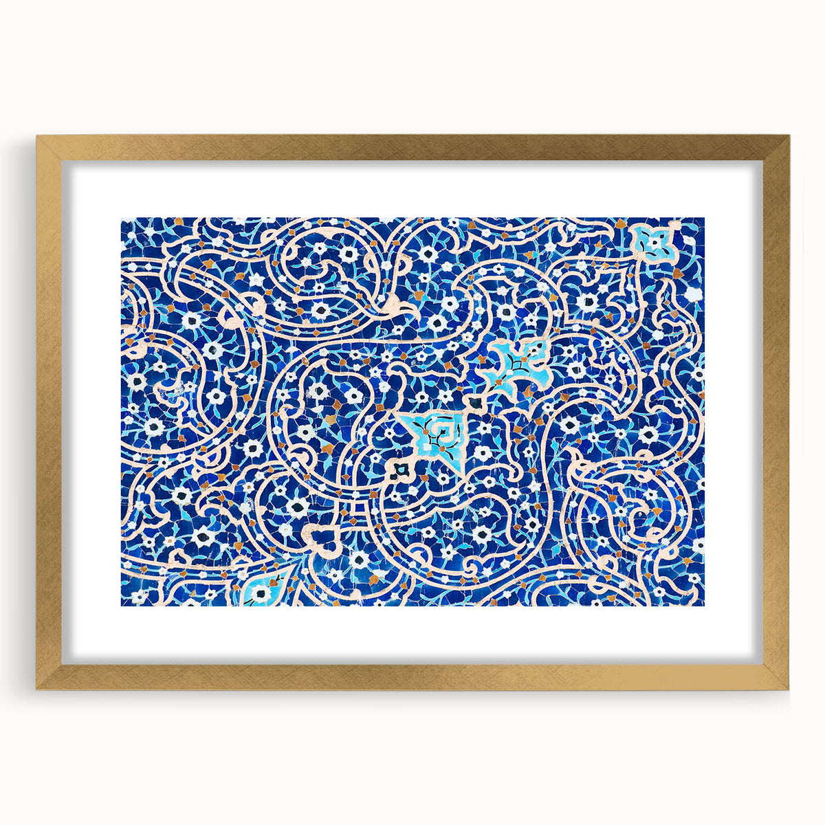 Extra large wall art depicting an abstract textured scenery of a Middle Eastern landscape in muted earth tones.