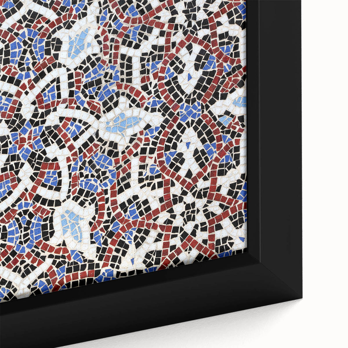 Extra large framed canvas featuring a textured, colorful Middle Eastern Qatar scenery in black wall art style.