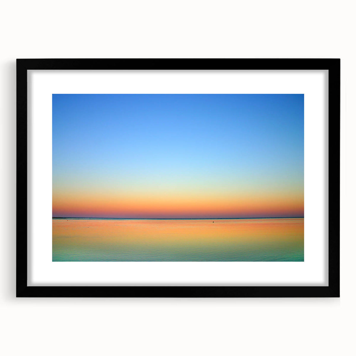 Abstract art print of Massachusetts Cape in vibrant colors on a textured, extra-large framed canvas.