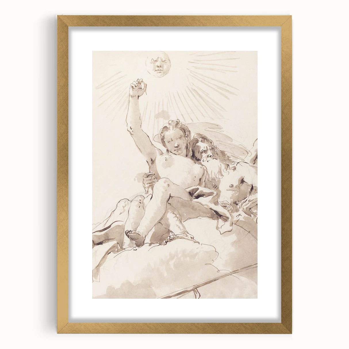 Famous Romantic Era Art: Time and Truth - Historical Romantic Canvas