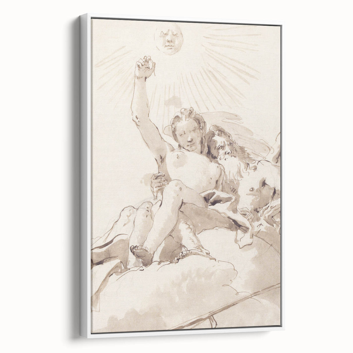 Famous Romantic Era Art: Time and Truth - Historical Romantic Canvas